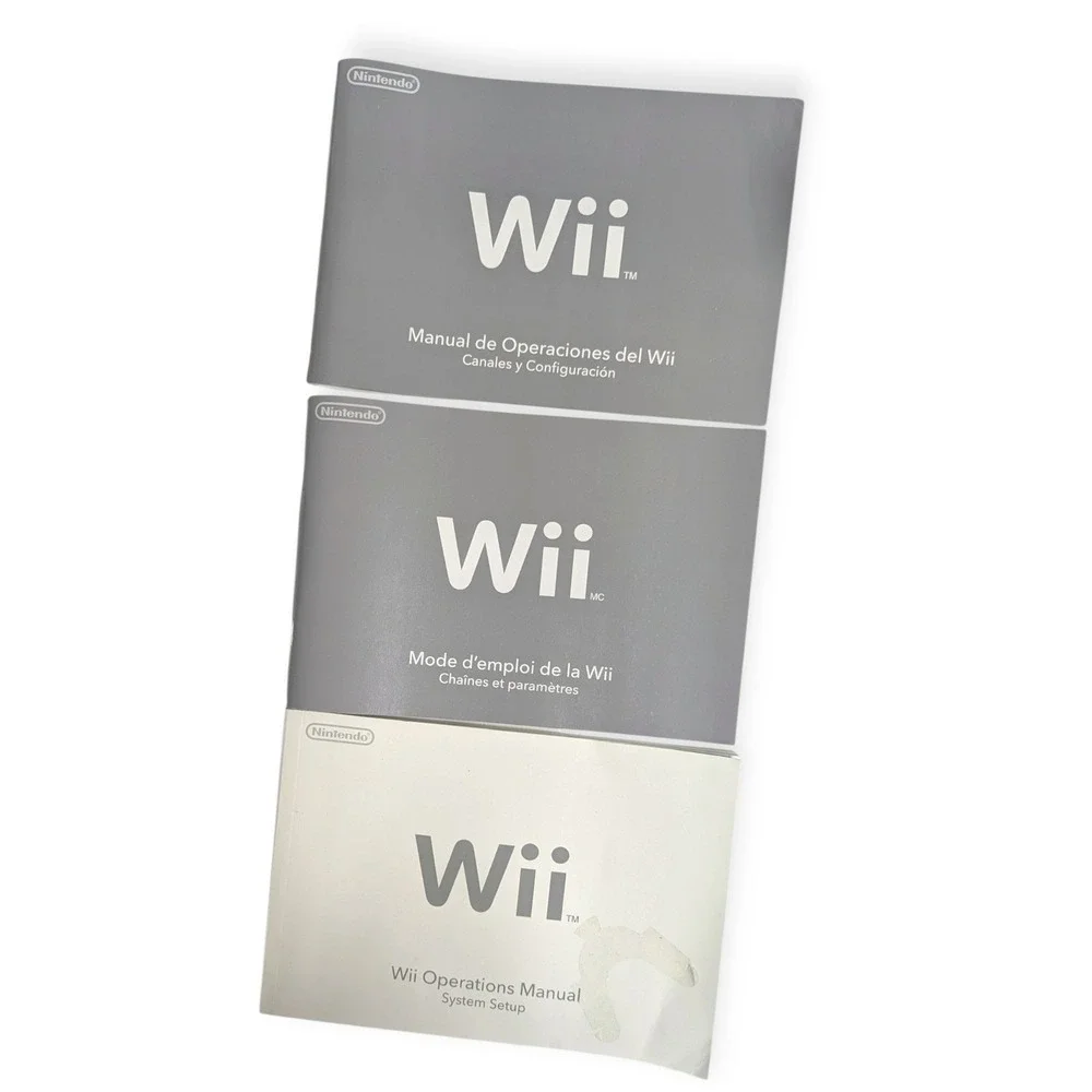 Nintendo Wii Console RVL-001 White Bundle w/ Wii Sports Two Remotes Boxed Tested